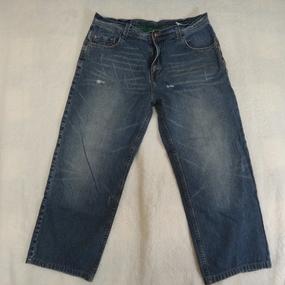 MENS VINTAGE BILLABONG BLUE JEANS 38X32 - Picture 1 of 7